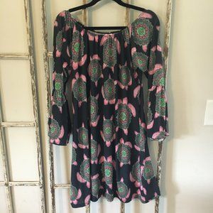 Simply Southern XL Off Shoulder Turtle Bell Dress